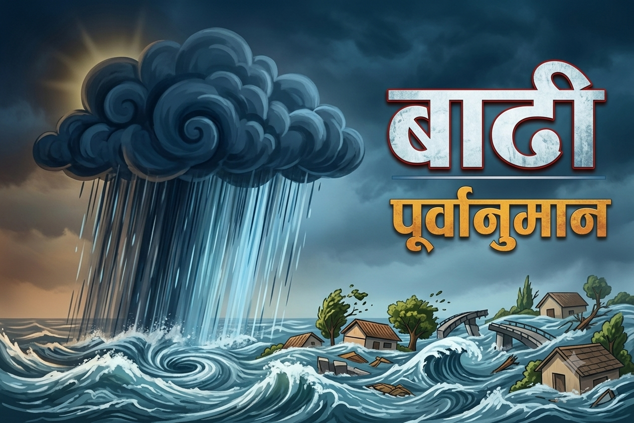 आज विभिन्न २६ जिल्लाका साना नदीमा आकस्मिक बाढीको मध्यम जोखिम