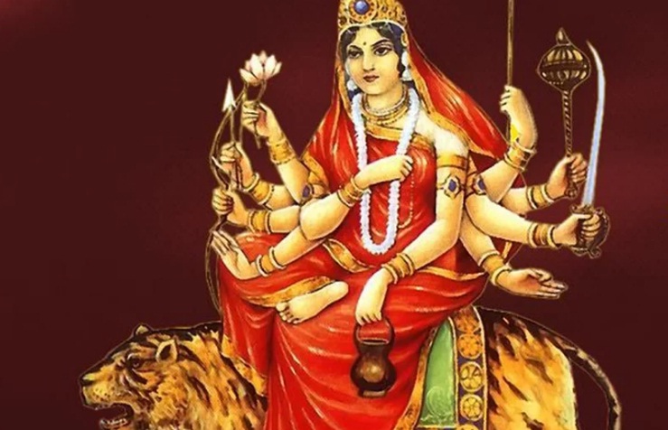 नवरात्रको तेस्रो दिन आज चन्द्रघण्टा देवीको पूजा आराधना गरिँदै